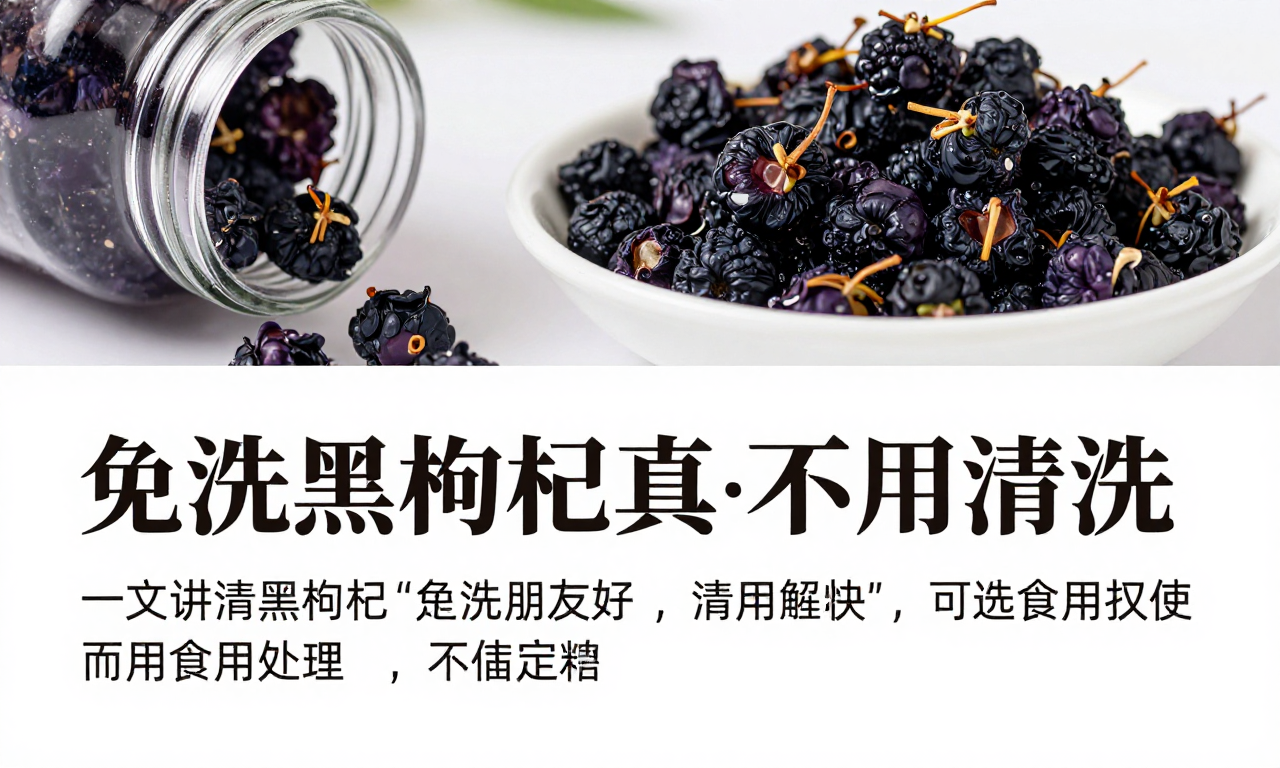 免洗黑枸杞是否真的不用清洗 一文讲清免洗黑枸杞的正确食用处理方式