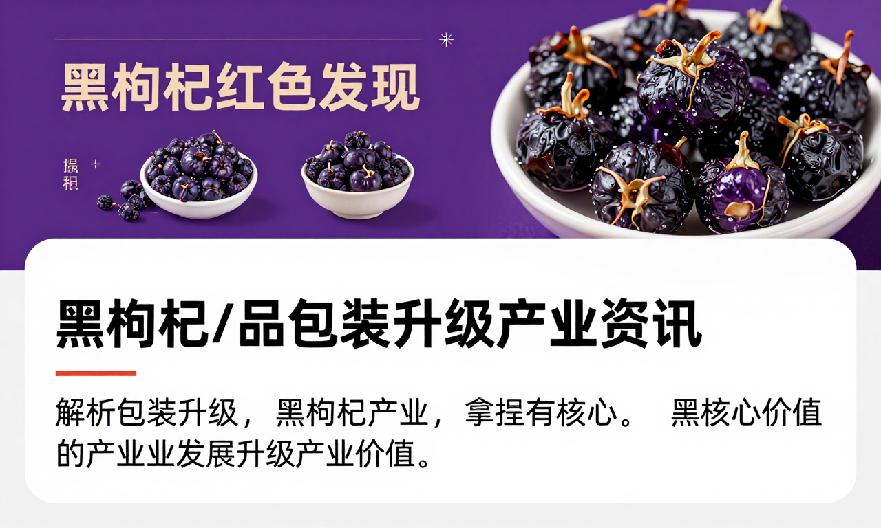 黑枸杞产品包装升级产业资讯 解析包装升级对黑枸杞产业发展的核心价值