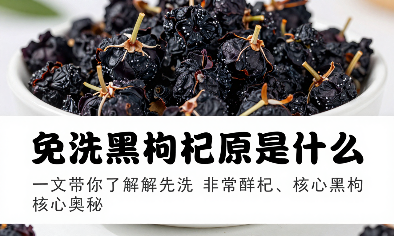 免洗黑枸杞原理是什么 一文带你了解免洗黑枸杞的核心奥秘