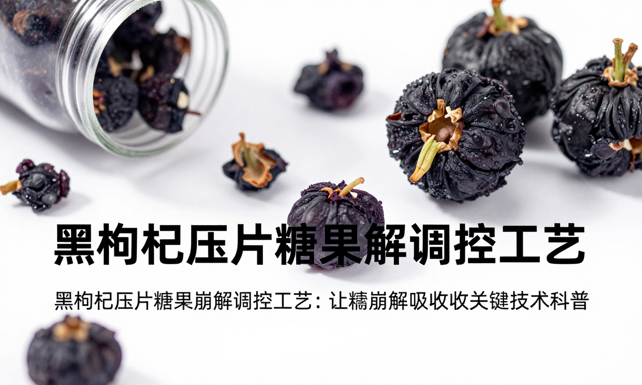 黑枸杞压片糖果崩解调控工艺：让糖果更快崩解吸收的关键技术科普