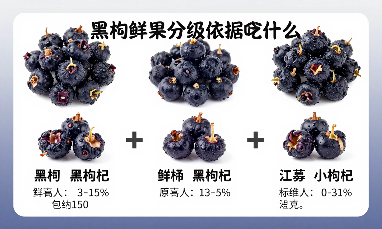 黑枸杞鲜果分级的依据是什么 一文带你了解鲜果品质分级的核心标准