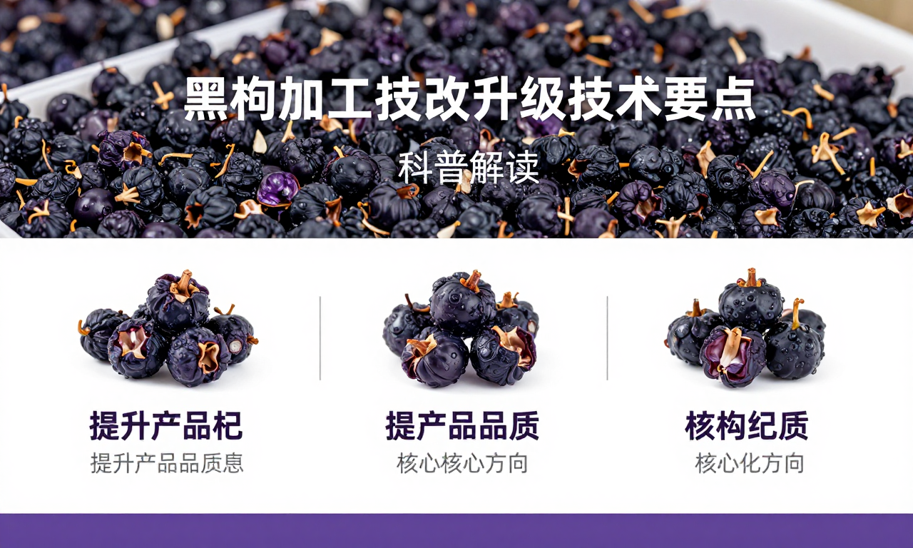 黑枸杞加工技改升级技术要点 科普解读提升产品品质的核心方向