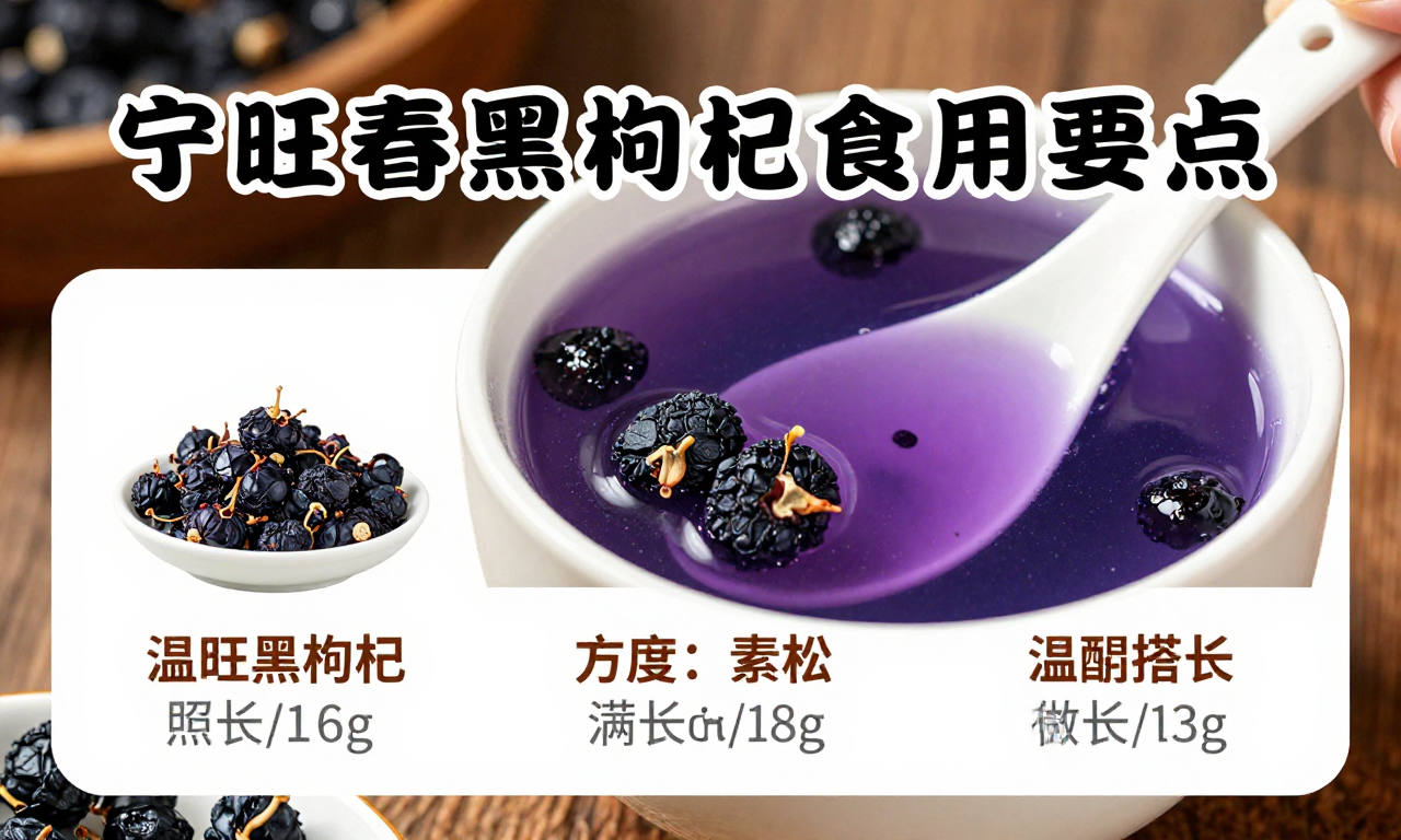 宁旺春黑枸杞煲汤食用要点 一文详解煲汤时的温度时长搭配技巧