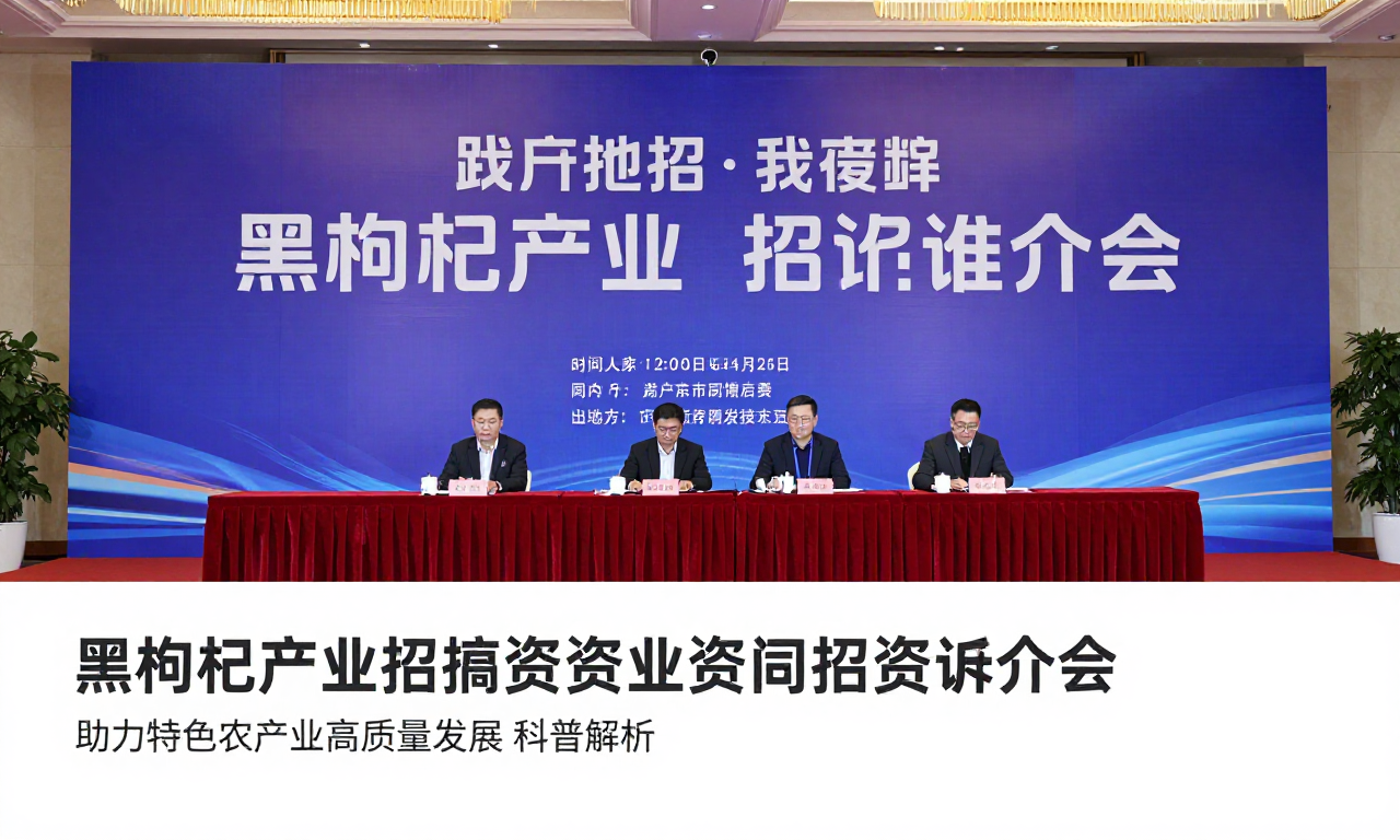 黑枸杞产业招商引资推介会动态 助力特色农产业高质量发展科普解析