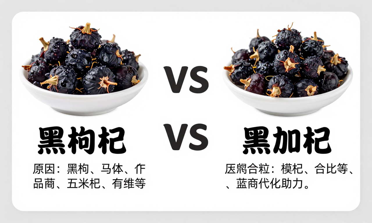 黑枸杞和黑加仑区别科普：一文理清两者的核心差异与选购要点