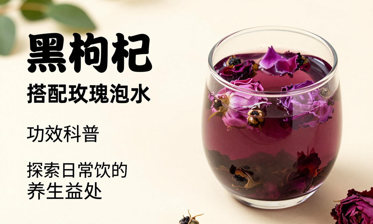 黑枸杞搭配玫瑰泡水功效科普 探索日常饮用的养生益处