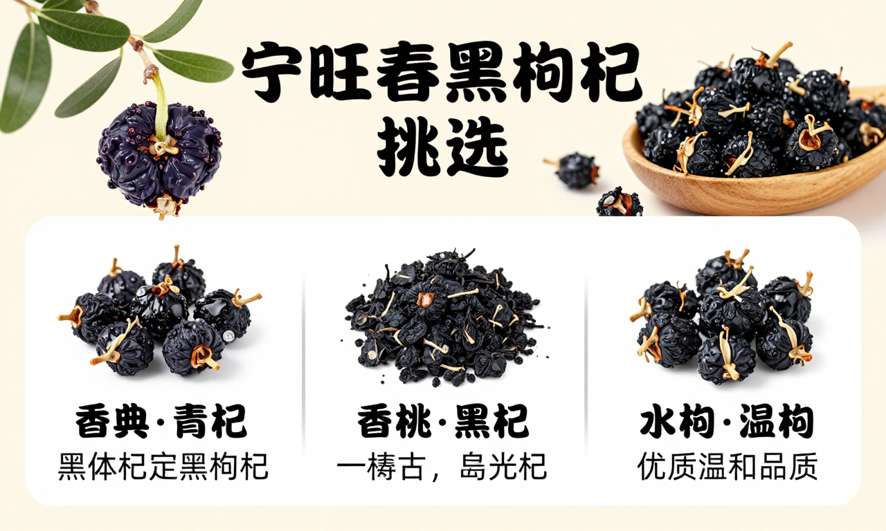 宁旺春黑枸杞怎么挑选 科普实用干货教你选到优质好品质黑枸杞