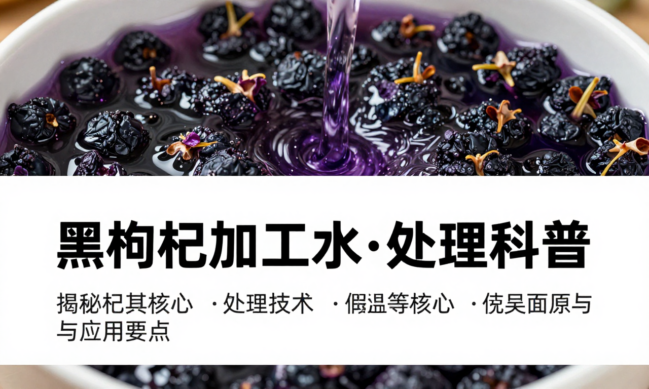 黑枸杞加工废水处理工艺科普 揭秘其核心处理技术与应用要点