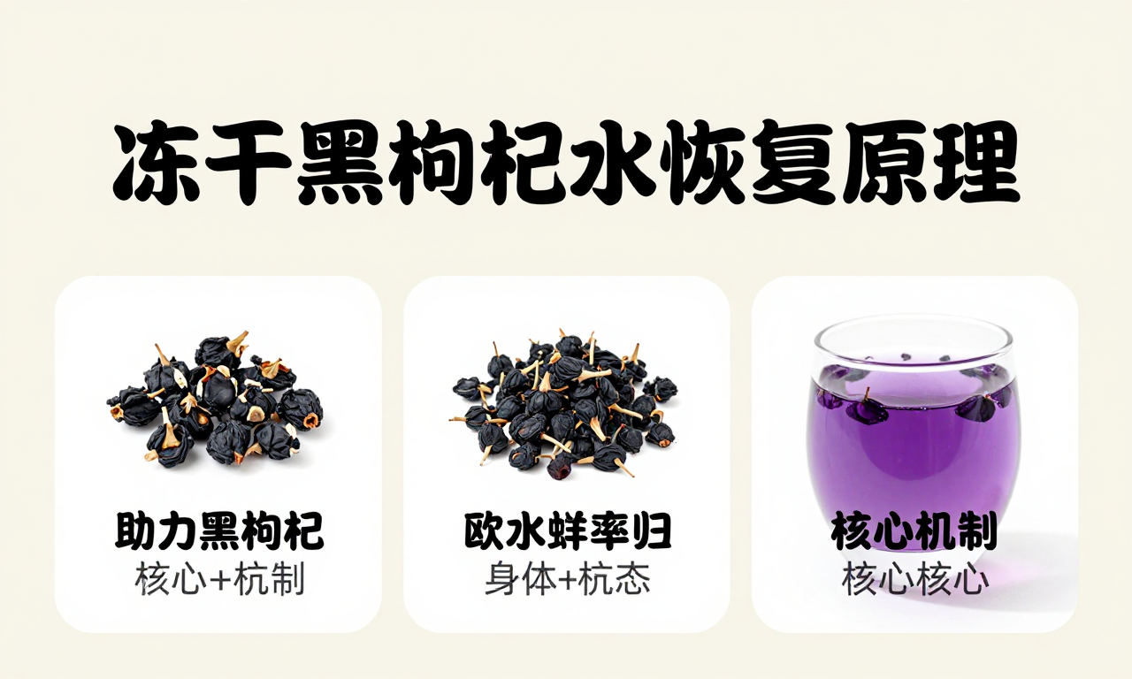冻干黑枸杞泡水恢复原理 科普其如何助力身体状态回归的核心机制