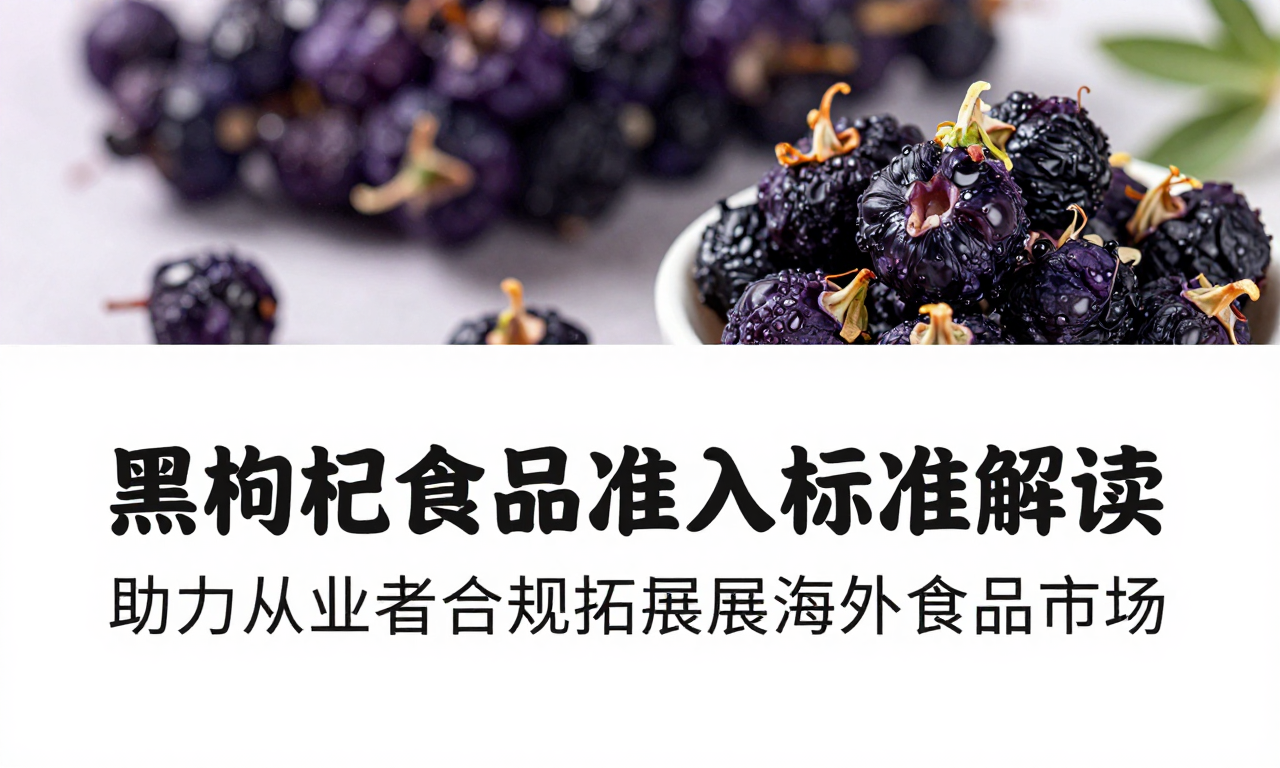 黑枸杞海外食品准入标准解读 助力从业者合规拓展海外食品市场