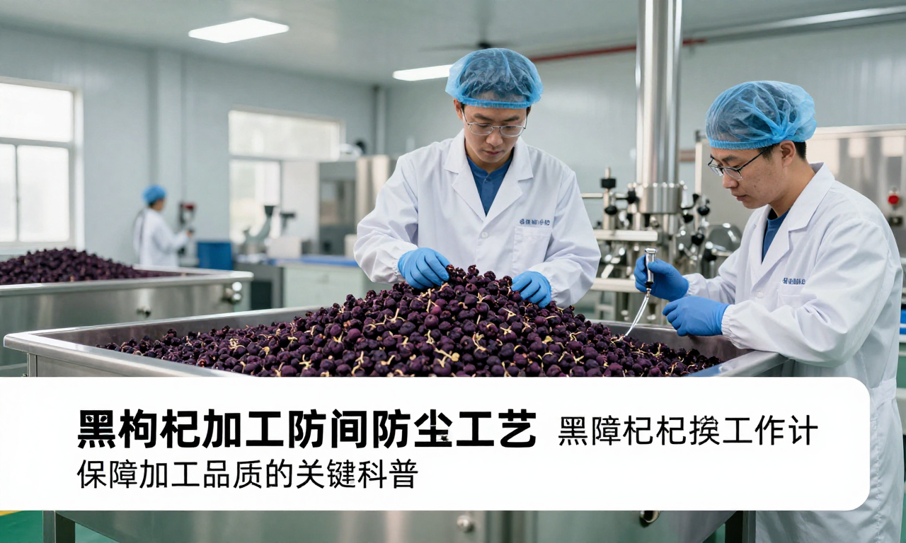 黑枸杞加工车间防尘防虫工艺 保障加工品质的关键科普