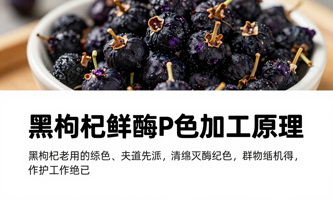 黑枸杞鲜果灭酶护色加工原理 知识科普