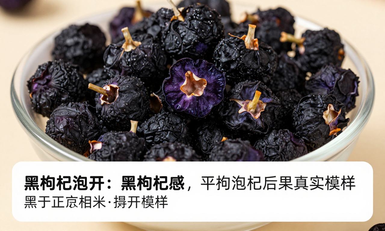黑枸杞泡开后果肉状态说明 一文带你了解黑枸杞泡发后的真实模样