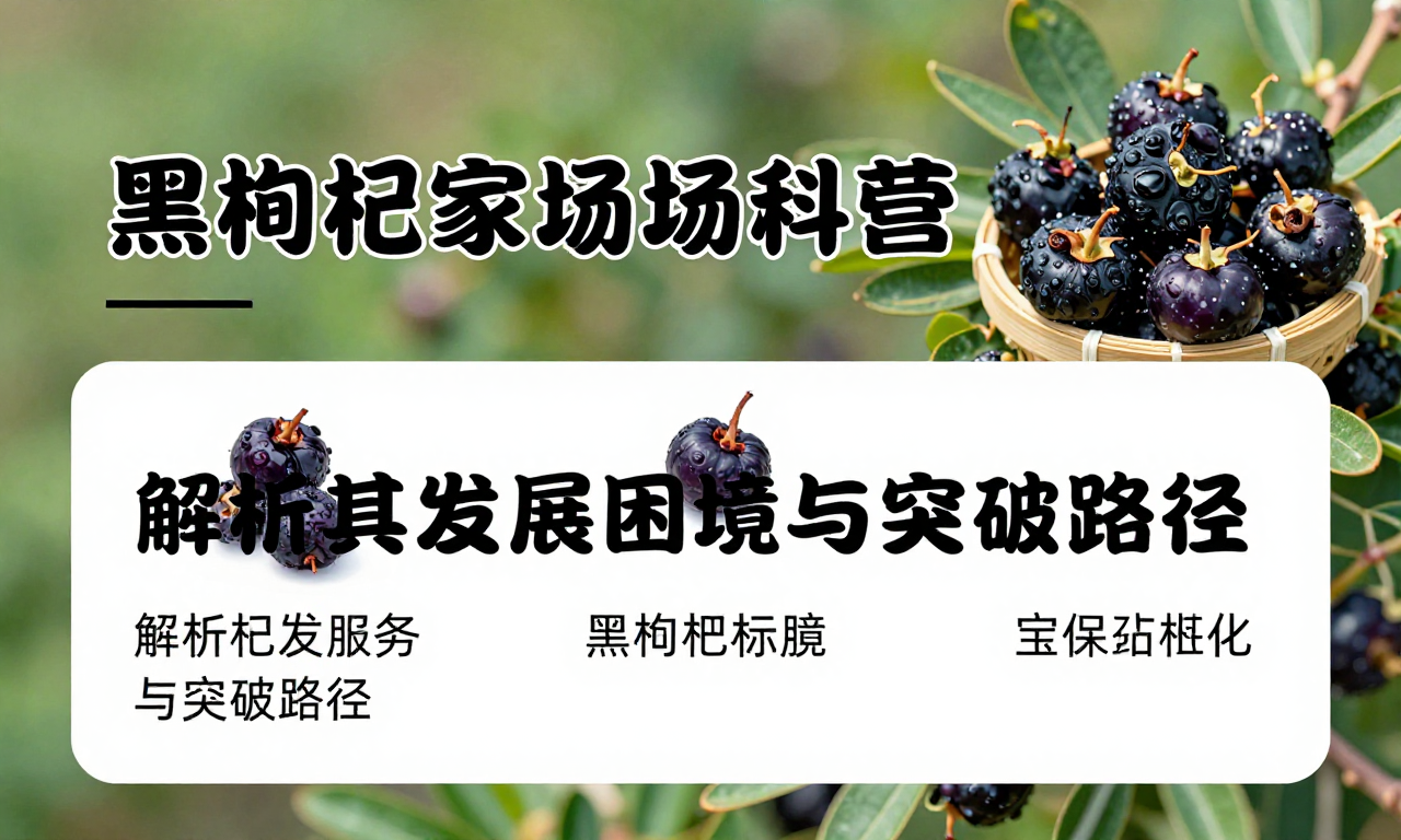 黑枸杞家庭农场经营现状科普 解析其发展困境与突破路径