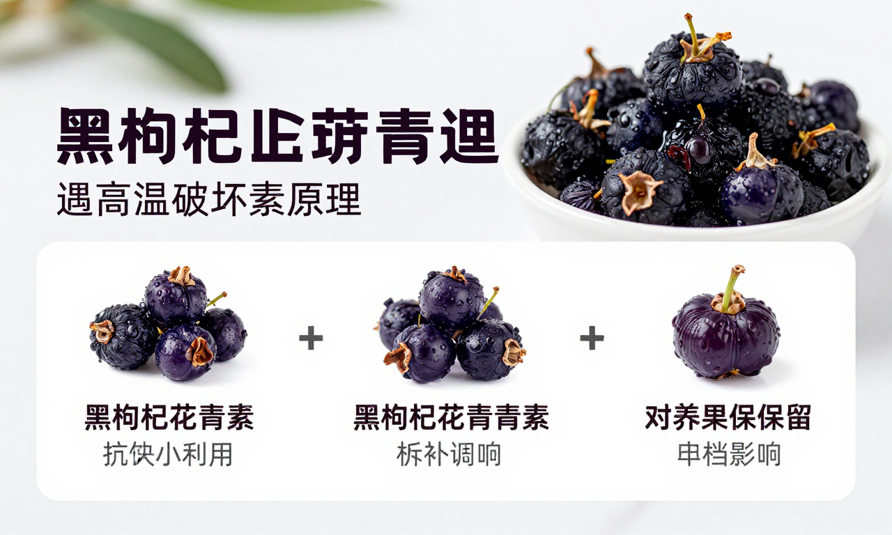 黑枸杞花青素遇高温破坏原理 科普解读其对营养保留的关键影响