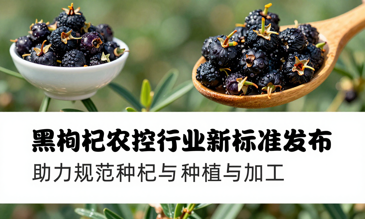 黑枸杞农残管控行业新标准发布 助力规范枸杞种植与加工安全