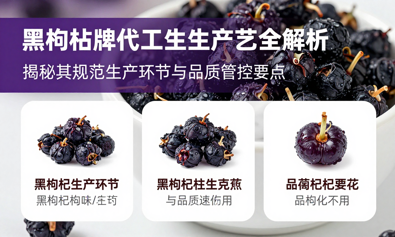 黑枸杞贴牌代加工生产工艺全解析 揭秘其规范生产环节与品质管控要点