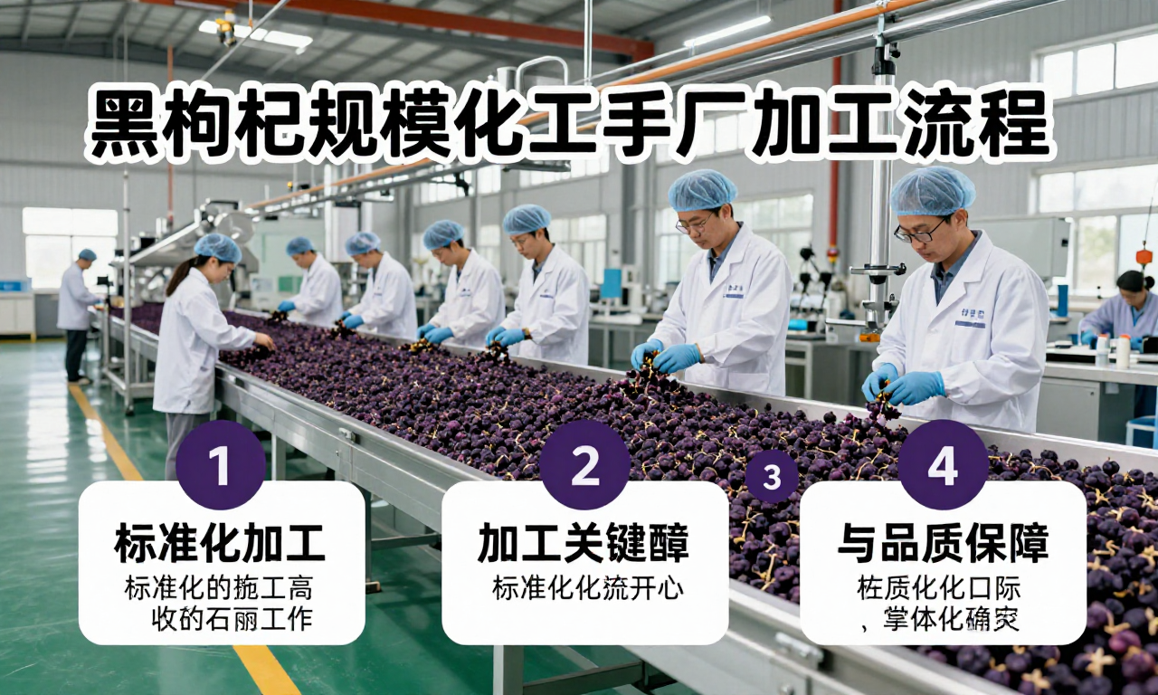 黑枸杞规模化工厂加工流程科普 带你了解标准化加工的关键环节与品质保障