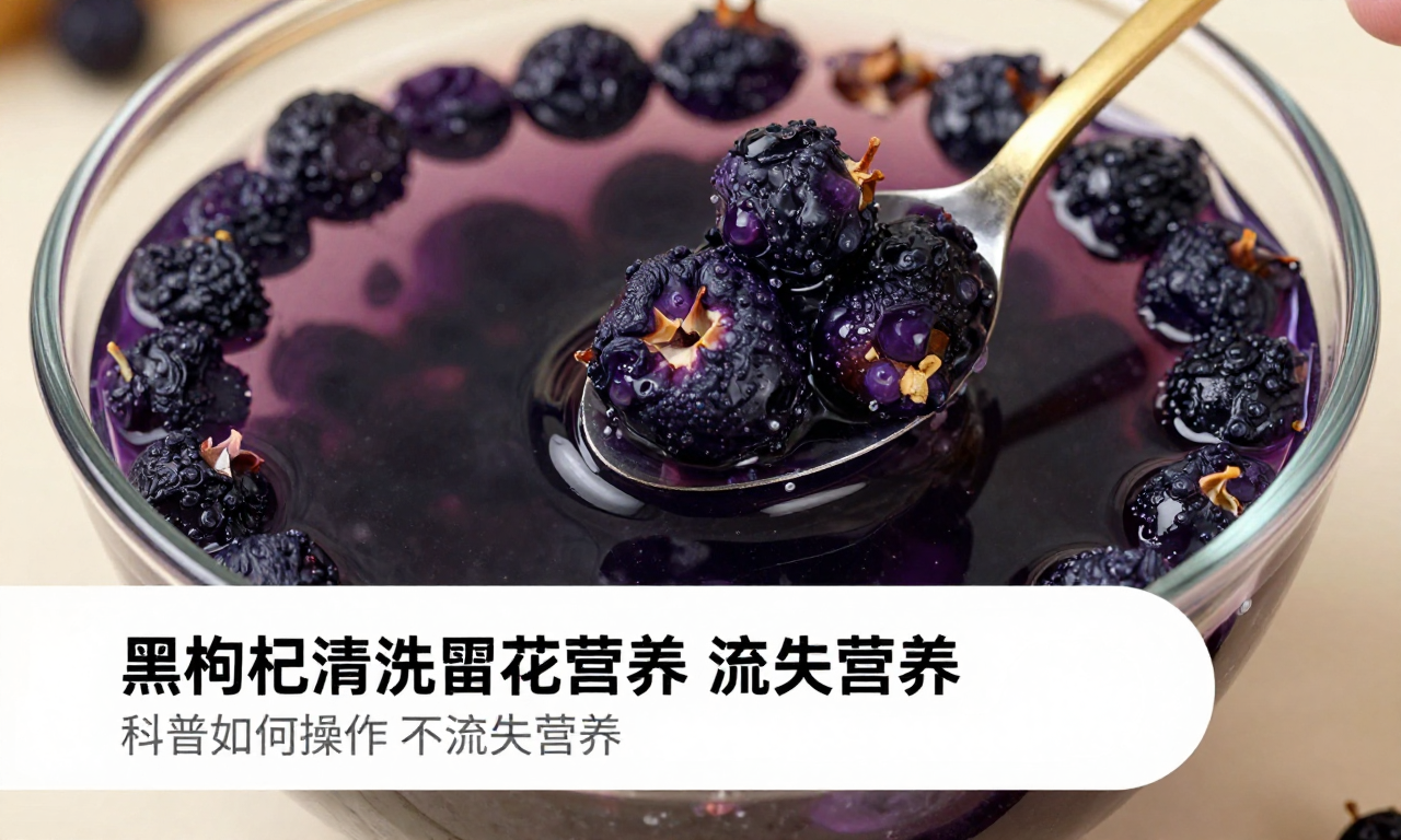 黑枸杞清洗保留花青素技巧 科普如何操作不流失营养